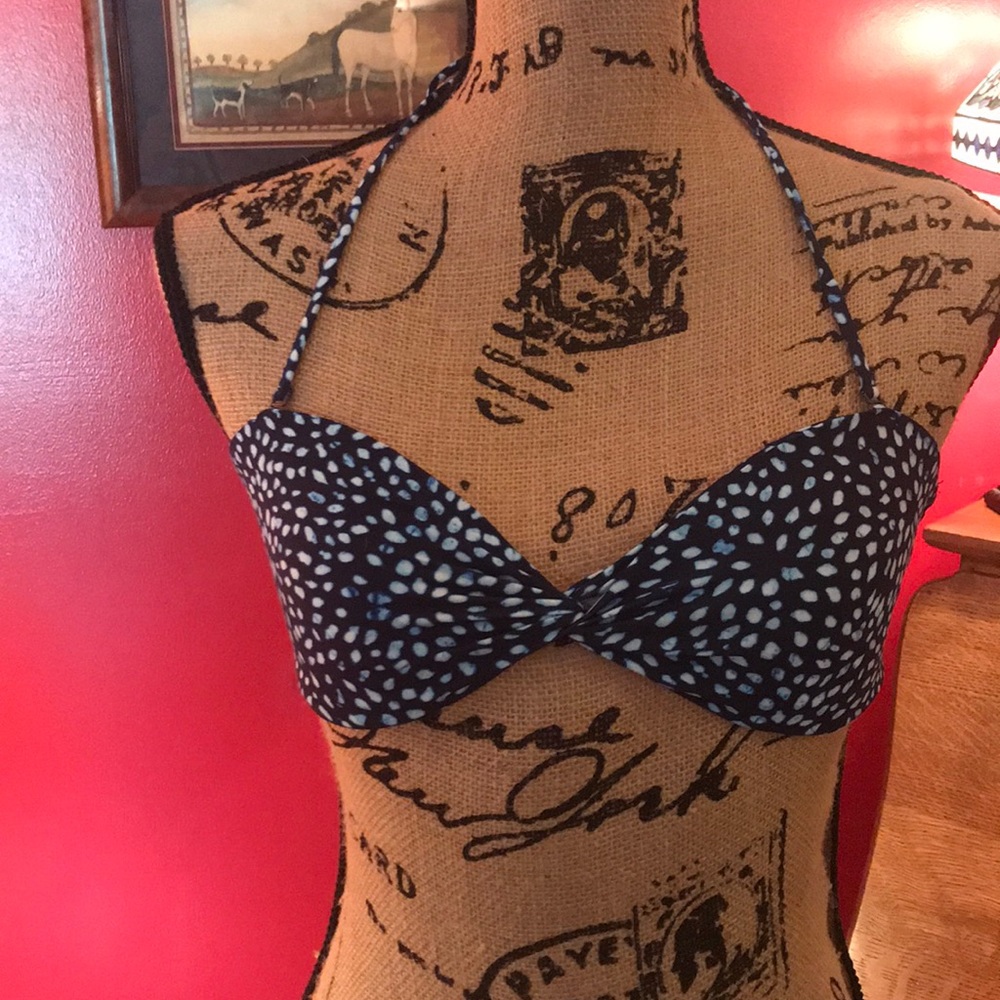 Abercrombie and Fitch Blue Swim Top